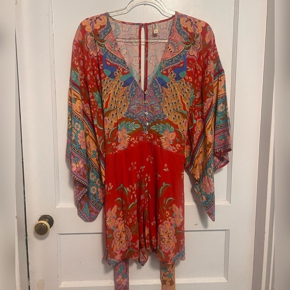 Spell & The Gypsy Collective Lotus Kimono Boho Flowy Festival Romper RARE XS - Picture 3 of 8